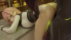 1girls 3d 3d_animation animated glasses kianago large_breasts naked pink_eyes pink_hair raped sex sleep_sex sleeping tsukishiro_yanagi video zenless_zone_zero