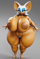 1girls 3d 3d_model ai ai_generated bat big_ass big_breasts big_butt brown_body brown_skin bubble_ass bubble_butt mobian mobian_(species) mobian_bat rouge_the_bat rouge_the_bat_(vulkyasha) simple_background solo sonic_(series) sonic_the_hedgehog_(series) tagme thick_ass thick_thighs vulkyasha_(style) white_hair