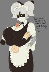 abrahamslapper boobjob j_(murder_drones) j_is_a_big_meanie_who_likes_human_dick j_worker_drone maid murder_drones