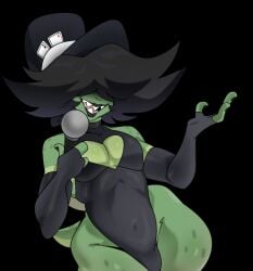2d ace_of_hearts ace_of_spades ass ass_focus black_hair black_lipstick cards fat_ass femboy latex latex_gloves male microphone mr5star poofy_hair shell tail textless textless_version thick_thighs three_fingers tophat tophat_turtle turtle turtle_(tophat_turtle)