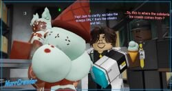 3d artist_name ass big_butt dialogue english_text fat_ass food gay gootraxian human ice_cream kaiju_paradise looking_back murrcrawler naked presenting_ass raytraxian roblox roblox_game roblox_studio robloxian self_upload speech sprinklekit_(kaiju_paradise) tagme text watermark