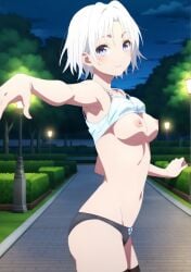 aerolae ai_generated amagami-san_chi_no_enmusubi breasts naked_female nipples nude_female pussy shirahi_tsuruyama vagina