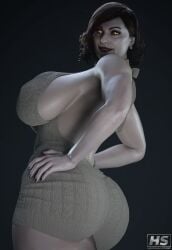1girls 3d alcina_dimitrescu ass_bigger_than_head big_ass big_breasts big_thighs breasts breasts_bigger_than_head bust busty capcom chest curvaceous curvy curvy_figure female glowing_eyes hips hourglass_figure huge_ass huge_breasts huge_thighs large_ass large_breasts large_thighs legs light-skinned_female light_skin mature mature_female milf mini_giantess pale-skinned_female pale_skin pawg red_lips red_lipstick resident_evil resident_evil_8:_village slim_waist tall_female thick thick_ass thick_hips thick_legs thick_thighs thighs voluptuous waist wide_hips wide_thighs