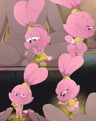 1girls 2boys absurd_res adult_on_young age_difference anal anal_sex anthro anthro_penetrated anus ass biocrine blush cartoon_network chowder_(series) clothed clothing clothing_lift dark_body dark_skin detailed_background dress dress_lift duo ears_up erection fellatio female female_on_human female_penetrated genitals group hi_res human human_on_anthro human_penetrating human_penetrating_anthro human_penetrating_female interspecies lagomorph large_insertion larger_human larger_male leporid looking_at_viewer male male/female male_on_anthro male_penetrating male_penetrating_anthro male_penetrating_female mammal nude older_human older_male older_on_young oral oral_penetration panini_(chowder) partially_clothed penetration penile penile_penetration penis penis_in_ass pink_body presenting presenting_anus pussy rabbit ridiculous_fit sex size_difference smaller_anthro smaller_female smile solo_focus standing trio young young_anthro young_female young_penetrated younger_anthro younger_female younger_penetrated