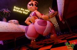 1girl 1girls 3d 3d_(artwork) absurd_res android animal_humanoid animatronic anthro ass avian avian_humanoid beakless big_butt bird bird_humanoid bottomwear butt_focus chicken chicken_humanoid clothing crouching female five_nights_at_freddy's five_nights_at_freddy's_2 galliform galliform_humanoid hi_res hotpants humanoid lovetaste_chica machine omananimations phasianid robot robot_anthro robot_humanoid scottgames shorts solo solo_female teasing teasing_viewer teasing_with_butt thick_thighs toy_chica_(fnaf) wide_hipped_female wide_hips