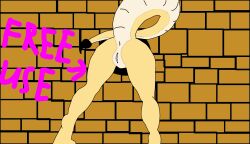 anus blaze_(wof) dragon female feral free_use genitals hi_res mythological_creature mythological_scalie mythology pussy sandwing_(wof) scalie solo theweaponest through_wall wings_of_fire