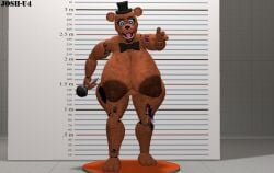 animatronic animatronic_female bear big_areola big_ass big_breasts big_nipples black_nipples chubby chubby_female feet five_nights_at_freddy's five_nights_at_freddy's_2 freddy_(fnaf) josh-u4 microphone pussy thick_thighs withered_freddy_(fnaf)