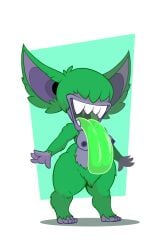 1girls 2025 absurd_res absurdres blen_bodega blind blind_pest breasts ear female female_only fluffy green_body green_skin green_tongue grey_body grey_skin long_ears monster monster_girl pussy risk_of_rain risk_of_rain_2 sharp_teeth standing teeth thick_thighs thighs tongue tongue_out
