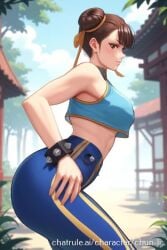 ai_generated ass chun-li chun-li_(fortnite) female pussy sexy_body sexy_pose showing_ass showing_off street_fighter striptease tagme video