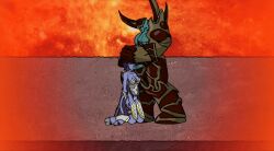 1boy1girl animated animated armor belly_button blue_skin blush cape continue_after_cum corruption cum cum_from_mouth cum_in_mouth cum_inside cum_on_breasts cum_on_face cum_overflow cumshot defeated_heroine demon demon_girl demon_horns demon_tail dominant_male draenei draenei_female face_fucking fantasy felguard fellatio female female_protagonist femsub forced forced_oral fucked_senseless gorepete green_eyes head_grab helpless house_of_r'thoth interspecies larger_male legend_of_krystal male medium_breasts monster_on_female monster_rape no_sound on_knees oral orgasm questionable_consent rape rough_sex sex sex_slave size_difference smaller_female succubus video_games warcraft world_of_warcraft