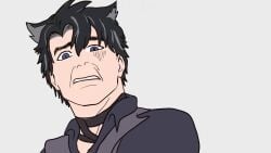 abs arataki_itto arataki_itto_(genshin_impact) cringe dancing interrogation lonely ninetyhex surprised surprised_expression tagme torso twitter twitter_link twitter_username video wriothesley wriothesley_(genshin_impact)