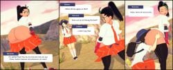 2girls amansbackupplan amanwithnoplan ass_worship big_ass big_butt bottomless butt_worship clothing comic comic_panel eating_ass eye_closed face_in_ass face_in_butt freckles freckles_on_ass game_freak hand_on_ass hand_on_butt hand_on_hip hat juliana_(pokemon) knee_socks moon_ball nemona_(pokemon) nintendo open_mouth pants_down pokeball pokemon pokemon_sv ponytail pulling_pants_down showing_ass smothering_ass tan_skin text text_box thick_ass tie yuri