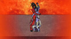 2girls animated armor belly_button blue_skin blush breast_grab breast_squeeze cape continue_after_cum corruption cum_on_ground cum_pool cum_puddle cumshot defeated_heroine demon demon_girl demon_horns demon_tail dickgirl draenei draenei_female eredar eredar_futa excessive_cum fantasy female female_protagonist femsub futanari gorepete grabbing_from_behind green_eyes helpless holding_hands house_of_r'thoth intersex interspecies lactation legend_of_krystal licking_nipples medium_breasts monster_on_female monster_rape no_sound orgasm questionable_consent rape red_eyes red_skin rough_sex saliva sex sex_slave size_difference succubus thigh_sex video_games warcraft world_of_warcraft