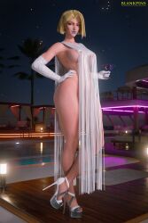 1girls 3d abs areola_slip athletic athletic_female big_breasts big_thighs blankpins blonde_hair blue_lipstick cocktail dress elegant elegant_dress emma_frost emma_frost_(marvel_rivals) female_only fit_female gown heels high_heels legs light_skin light_skinned_female long_gloves looking_at_viewer marvel marvel_rivals muscular_female nipples_visible_through_clothing no_panties nude_underneath pussy pussy_peak see-through see-through_clothing skimpy_clothes slutty_pose thighhighs thighs toned toned_female white_dress x-men