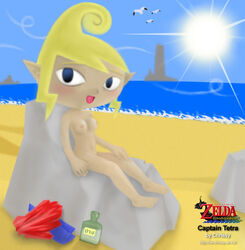 1girls chrissy_(artist) clothing female female_only nintendo nude solo straight_hair tetra the_legend_of_zelda the_wind_waker wind_waker young