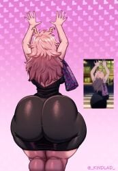 1girls 2026 aged_up anime_screenshot arms_up ass backboob big_ass big_breasts breasts bubble_butt child_bearing_hips comparing dat_ass dress dumptruck_ass fat_ass female female_only horns huge_ass huge_breasts kindlad looking_away looking_pleasured milf mina_ashido mina_ashido_curvy_(meme) mina_ashido_time-skip mommy my_hero_academia my_hero_academia_(finale) pink_hair pink_skin thick_thighs thunder_thighs tight_clothing tight_dress