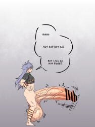 2d abs bar_censor censored eddybird futa_only futanari getting_erect himemushi_momoyo huge_balls huge_cock hyper hyper_balls hyper_penis muscular_futa penis_expansion touhou veiny_penis