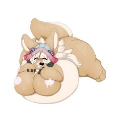 abyss anthro belly big_breasts bodily_fluids breasts comic female furry gain hi_res huge hugebelly hugebreasts hyper hyperbelly hyperpregnancy in invalid_tag lactating made made_in_abyss madeinabyss milk nanachi neo_geppetto nipples nsfw over_weight overweight pregnant pregnantbelly slightly_chubby solo weight_gain weights