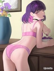 1girls 2d 2d_(artwork) 2d_artwork ass back back_view bare_arms bare_back bare_hands bare_hips bare_legs bare_shoulders bare_skin bare_thighs behind_view black-haired_female black_choker black_hair bra breasts choker digital digital_art digital_drawing digital_drawing_(artwork) digital_media digital_media_(artwork) drawing elbows exposed exposed_arms exposed_back exposed_hips exposed_legs exposed_shoulders exposed_skin exposed_thighs female female_focus female_only fingernails fingers flower_pot from_behind grapes groin half_naked half_nude head_tilt high_resolution highres indoor indoor_nudity indoors jourd4n lace_bra lace_panties lace_underwear laced_bra laced_panties laced_underwear lean_figure looking_at_viewer looking_back looking_back_at_viewer matching_underwear median_furrow medium_breasts medium_hair minori_(jourd4n) naked naked_female naked_woman narrow_waist nude nude_female nudity oc open_mouth original original_art original_artwork original_character panties parted_lips partially_undressed pink-eyed_female pink-haired_female pink_bra pink_eyes pink_hair pink_hair_female pink_panties pink_underwear posing posing_for_the_viewer posing_naked posing_nude rear_view semi_nude shoulder_blades shoulders sideboob slender_body slender_waist slim_female slim_waist solo standing thighs tilted_head tongue top_view underwear underwear_only upper_body upper_teeth viewed_from_behind