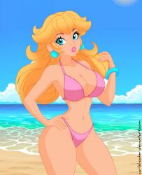 princess peach from mario (series) by carlshocker