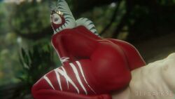1boy 1girls 3d alien alien_girl alien_humanoid animated big_ass cowgirl_position girl_on_top human human_penetrating light-skinned_male looking_at_partner looking_back nude nude_female red_body red_skin shaak_ti short_video shorter_than_10_seconds sound star_wars tagme ulfsark3d video