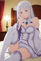 emilia (re:zero) from patreon by heeven