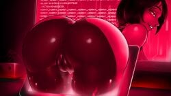 1girls 2d alternate_version_at_source alternate_version_available aroused ass ass_focus bent_over big_ass big_butt bob_cut breasts computer cortana digital_drawing_(artwork) dripping dripping_pussy erainnn halo_(game) halo_(series) halo_4 heart-shaped_pupils hi_res horny looking_at_viewer looking_back looking_back_at_viewer pose posing posing_for_the_viewer presenting presenting_anus presenting_hindquarters red_body red_hair red_skin science_fiction showing_ass showing_off smile smiling smiling_at_viewer solo solo_female text video_game_character