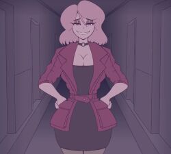 1girls animated areolae belt belt_around_waist big_breasts blonde_hair bouncing_breasts breast_expansion breast_smother breast_squish breasts breasts_bigger_than_head choker creepy_smile dialogue doodlewill english_text expansion eyeshadow fade_to_black female hands_on_hips huge_breasts hyper hyper_breasts konami maria_(silent_hill) nipples ring_choker silent_hill silent_hill_2 smile solo sound speech_bubble tagme text video