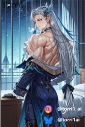 1boy abs ahe_gao ahegao_face ai_generated balls biceps big_balls big_cock big_penis blush cum cum_drip cum_dripping cum_dripping_from_penis cum_load cum_on_abs cum_on_body cum_on_muscles cum_on_self cumming cumming_on_self cumshot drool drool_on_face drooling ejaculating ejaculating_cum ejaculation erection excessive_cum fapping feeling_pleasured horny horny_face horny_male huge_balls huge_cock jerking_off jerkingoff lying_on_back male male_focus male_masturbation male_nipples male_only masturbate masturbation muscle_veins muscles muscular muscular_arms muscular_body muscular_legs muscular_thighs naked naked_male nipples nude nude_male one-handed_masturbation open_legs open_mouth orgasm orgasm_face pecs penis pleasure pleasure_face pleasured pleasured_face ripped_abs room seductive seductive_eyes seductive_look seductive_pose seductive_smile short_hair sitting sitting_down six_packs smile solo solo_focus solo_male sweating sweaty teenager testicles thighs tongue tongue_out torri1 uncensored uncensored_penis veins veins_on_dick veiny veiny_arms veiny_muscles veiny_penis yaoi large_pectorals neuvillette_(genshin_impact) genshin_impact white_hair blue_eyes night bedroom purple_eyes vest long_hair long_sleeves frills boots high_boots honkai_(series)