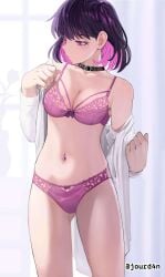 1girls 2d 2d_(artwork) 2d_artwork ass_visible_through_thighs average_breasts bare_belly bare_chest bare_hands bare_hips bare_legs bare_midriff bare_navel bare_shoulders bare_skin bare_thighs belly belly_button belly_button_piercing black-haired_female black_choker black_hair bra breasts choker cleavage collarbone curvaceous curvaceous_body curvaceous_female curvaceous_figure curvaceous_hips curvy curvy_body curvy_female curvy_figure curvy_hips digital digital_art digital_drawing digital_drawing_(artwork) digital_media digital_media_(artwork) drawing exposed exposed_belly exposed_chest exposed_hips exposed_legs exposed_midriff exposed_navel exposed_shoulders exposed_skin exposed_thighs female female_focus female_only fingers from_front front_view groin half_naked half_nude head_tilt high_resolution highres indoor indoor_nudity indoors inguinal_crease inguinal_ligament jourd4n lace_bra lace_panties lace_underwear laced_bra laced_panties laced_underwear lean_figure matching_underwear medium_breasts medium_hair midriff minori_(jourd4n) multicolored_hair naked naked_female naked_shirt naked_woman narrow_waist navel navel_piercing navel_piercings nude nude_female nudity oc open_clothes open_clothing open_shirt open_topwear original original_art original_artwork original_character panties partially_undressed pierced_belly_button pierced_navel pink-eyed_female pink-haired_female pink_bra pink_eyes pink_hair pink_hair_female pink_panties pink_underwear profile ribbon_bra ribbon_panties semi_nude shirt shoulders simple_background slender_body slender_waist slim_female slim_waist solo standing taking_clothes_off thigh_gap thighs tilted_head top_view unbuttoned unbuttoned_shirt underwear underwear_only undressing upper_body voluptuous voluptuous_body voluptuous_female voluptuous_figure voluptuous_woman white_background white_shirt white_topwear wide_hips