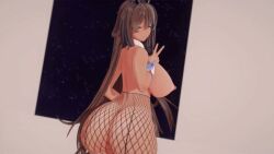 3d 3d_animation ass big_ass big_breasts boobs_out booty breasts charux fishnets goddess_of_victory:_nikke huge_ass huge_breasts jiggle jiggling_ass koikatsu looking_at_viewer looking_back_at_viewer loop looping_animation massive_ass nipples noir_(nikke) nude nude_female peace_sign shaking_ass shorter_than_10_seconds small_waist tagme teasing teasing_viewer video