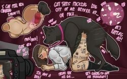 1girls all_fours animal_genitalia animal_penis bed begging_to_stop bestiality bestiality_impregnation black_skirt bodily_fluids body_writing breasts brown_hair camera canid canine canine_genitalia canine_on_human canine_penis canis choker clothing collar cum cum_in_pussy cum_in_uterus cum_in_vagina cum_inside doggy_style doggystyle domestic_dog female female_on_feral feral feral_dominating_human feral_on_female feral_on_human feral_penetrating feral_penetrating_human fertilization forced from_behind from_behind_position fucked_into_submission furniture genital_fluids genitals hair human_bitch human_female human_on_feral human_penetrated impregnation impregnation_attempt impregnation_risk impregnation_view interspecies interspecies_impregnation jewelry leash leash_and_collar leashed_collar makeup male mammal mascara medium_breasts necklace open_mouth ovum pawprint penetration penis pussy questionable_consent rape recording recording_device recording_sex recording_video running_makeup running_mascara scorchedrose9 sex short_hair side_shave skirt skirt_lift sperm_cell spread_legs thrust_lines tongue_out tremble_spikes unwanted_cumshot uterus vaginal_penetration white_shirt x-ray x-ray_view zoophilia
