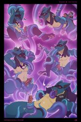 absurd_res anthro balls bodily_fluids comic cum cumshot ejaculation erection fan_character generation_4_pokemon genital_fluids genitals hi_res lucario male multi_panel nintendo nootkep nude oral oral_penetration pawpads paws penetration penis pokemon pokemon_(species) precum sex shaking solo tentacle_in_mouth tentacle_masturbation tentacle_penetration tentacle_sex tentacles text trembling