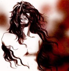alucard_(hellsing) artist_request beard black_hair hellsing long_hair male male_only solo vampire vladcard