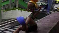 nintendo splatoon splatoon_(series) splatoon_3 splagoonster frye_(splatoon) frye_onaga arms_up arm_up arms_behind_head arm_behind_head armpit armpit_fetish teasing tease teasing_viewer feet feet_up foot foot_up feet_fetish foot_fetish teasing_with_feet teasing_with_armpit tounge_out tounge tongue tongue_out suggestive_look clothing clothed clothed_female barefoot barefeet bare_armpits bare_armpit inkling inkling_girl 3d 3d_(artwork) wo262_(3d_model_style)