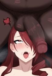 1boy 1girls ahe_gao ahegao ahegao_face atlus balls big_cock big_penis censored dark-skinned_male dark_skin eyelashes fat_male female hair_over_one_eye heart heart-shaped_pupils huge_cock interracial kiss_mark kiss_mark_on_balls large_penis lipstick lipstick_mark lipstick_mark_on_balls lipstick_mark_on_penis lipstick_on_balls lipstick_on_penis long_hair looking_at_penis lord_dante makeup male mascara mascara_tears megami_tensei mind_break mitsuru_kirijo netorare ntr penis penis_in_face penis_on_face penis_resting_on_face persona persona_3 persona_3_reload prostitution pubic_hair pubic_hair_in_mouth qos queen_of_spades red_eyes red_hair red_lipstick redhead_female running_mascara runny_makeup saliva saliva_drip straight