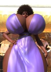 3d 3d_(artwork) 3d_render busty busty_female big_breasts breasts tits june_buxoms dark_skin dark-skinned_female female 1girls solo solo_female big_lips low-angle_view purple_dress big_hair curvaceous curvy milf cleavage boobs lips brown_skin mommy looking_at_viewer looking_down_at_viewer pov hand_on_hip pose posing tagme blitzhero commissioner_upload commissioner:blitzhero sexy sexy_pose deviantart deviantart_link mature_female tonices dress massive_breasts big_tits top_heavy