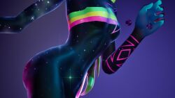 3d 3d_(artwork) ass bradtheastroman breasts cosmic_being female fit fit_female fortnite galaxia_(fortnite) galaxy no_nipples side_view slim_waist small_breasts tagme thick_thighs voluptuous wide_hips