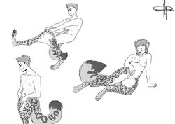 anthro balls breasts clothed clothing felid female fur gender_transformation greyscale hindpaw human legwear male mammal monochrome mtf_transformation multiple_images nipples nude pantherine pawpads paws penis pesimist pussy sequence small_breasts snow_leopard solo spots spotted_fur stockings suit_transformation tail topless transformation