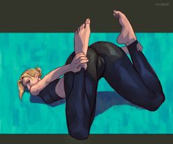 1girl 1girls annie_leonhardt attack_on_titan blonde blonde-haired_female blonde_female blonde_hair blonde_hair_female camel_toe cameltoe female female_only gym_uniform lewdpala shingeki_no_kyojin tagme yoga yoga_pants yoga_pose_meme_2026