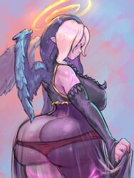 aiassis alien android angel angel_wings ass big_ass big_breasts blue_eyes blue_hair braids cutesexyrobutts dat_ass elf eonbound female goddess goth hair_over_eye hair_over_one_eye halo huge_ass multicolored_hair multicolored_skin pale_skin phessian pink_hair robot robot_girl standing tattoo tattoos two_tone_skin white_hair