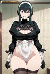1girls ai_generated ass ass_focus black_hair breasts cameltoe cosplay curvy curvy_figure female female_only huge_ass huge_breasts light-skinned_female long_hair mature_female milf mother ponytail red_eyes room shiny_skin smile spy_x_family steaming_body thick_thighs thighs wife yor_briar yor_forger zadbhell