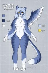 2:3 absurd_res anthro character_name domestic_cat felid feline felis female genitals hi_res kato(katoda) katoda mammal model_sheet solo stated_species text vulva