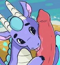 absurd_res ambiguous_gender dragon fellatio feral genitals hi_res horn licking mythological_creature mythological_scalie mythology oral penile penis scalie sex steam_sale_dragon tongue valve_corporation wings xeffy