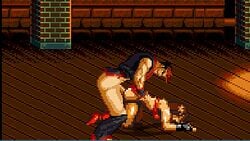 1boy 1boy1girl 1girls anal_rape anal_sex animated bare_knuckle blaze_fielding defeated defeated_heroine doggy_style g-bit human m.u.g.e.n pixel_art rape sex smile sports_bra straight streets_of_rage tan tan_skin