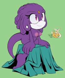 areolae eyelashes gem nipples peachyowlnights pink_eyes pink_nipples princess_undina purple_body sonic_(series) sonic_the_hedgehog_(archie) sonic_the_hedgehog_(comics) sonic_the_hedgehog_(series) tail