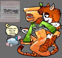 dandy's_world dandys_world finn_(dandy's_world) gay gay_sex goob_(dandy's_world) male male_only see-through speaking
