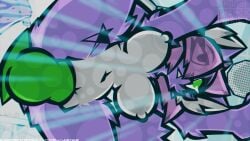 16:9 anthro betilla_zanders_(wub) breasts dildo domestic_cat eye_through_hair felid feline felis female fur genitals green_eyes hair hi_res inner_ear_fluff knot knotted_dildo low-angle_view mammal nipples nude penetration pink_hair purple_body purple_fur sex_toy shower signature solo tattoo text towel translucent translucent_hair tuft url vaginal vaginal_penetration vulva watermark wet wet_body white_body white_fur widescreen wub_(artist)