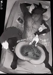 2026 4_toes 5_fingers after_vore anthro balls bed big_balls bodily_fluids bone canid canine cellphone claws cock_vore cum cum_on_balls cum_on_belly cum_on_body cum_on_chest cum_on_self death dipstick_tail electronics fatal_vore feet fingers fox fur furniture genital_fluids genitals gloves_(marking) hi_res huge_balls inner_ear_fluff inside knot knotted_penis leg_markings lying male male_pred mammal markings monochrome multicolored_body multicolored_fur on_back pardusliberty penile penis phone pillow plushie ribs sharp_teeth skull sleeping smartphone socks_(marking) solo tail tail_markings teeth text toes tuft vein veiny_knot veiny_penis vore wet_dream whiskers x-ray_view
