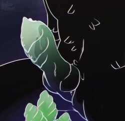 animal_genitalia black_body bodily_fluids egg feathers genital_fluids genital_focus genital_slit genitals hi_res knot knot_root knotted_penis lustwasp male navel ovipositor ovipositor_penis penis ridged_knotted_penis ridged_penis solo solo_focus